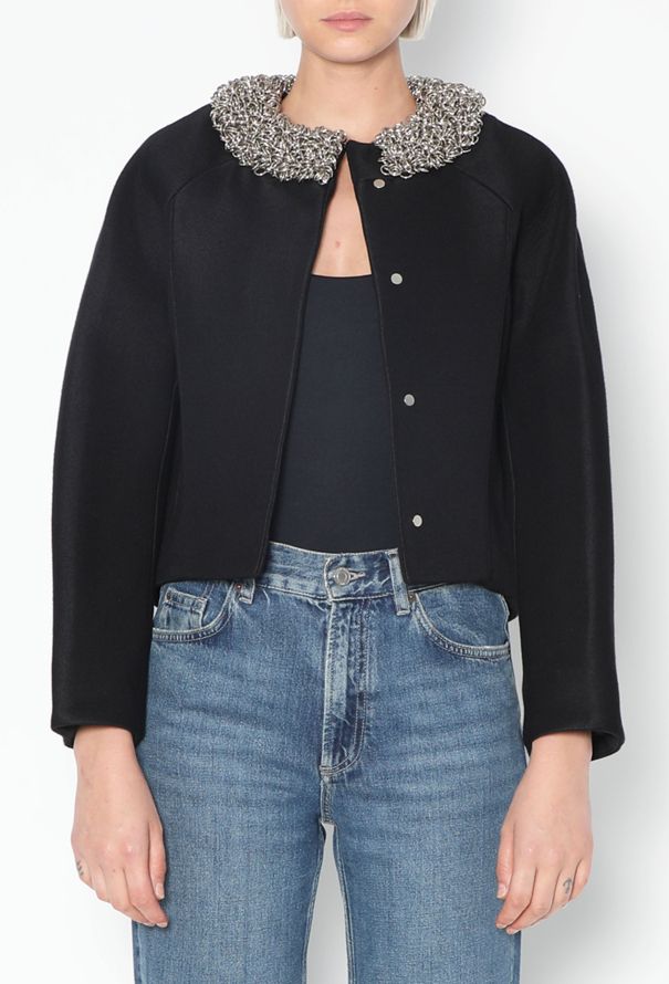 Balenciaga F/W 2015 Chainlink Collar Jacket - 3