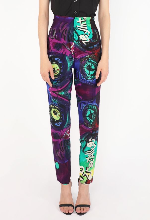 Gianni Versace Graffiti Print Pants, 1991 - 3