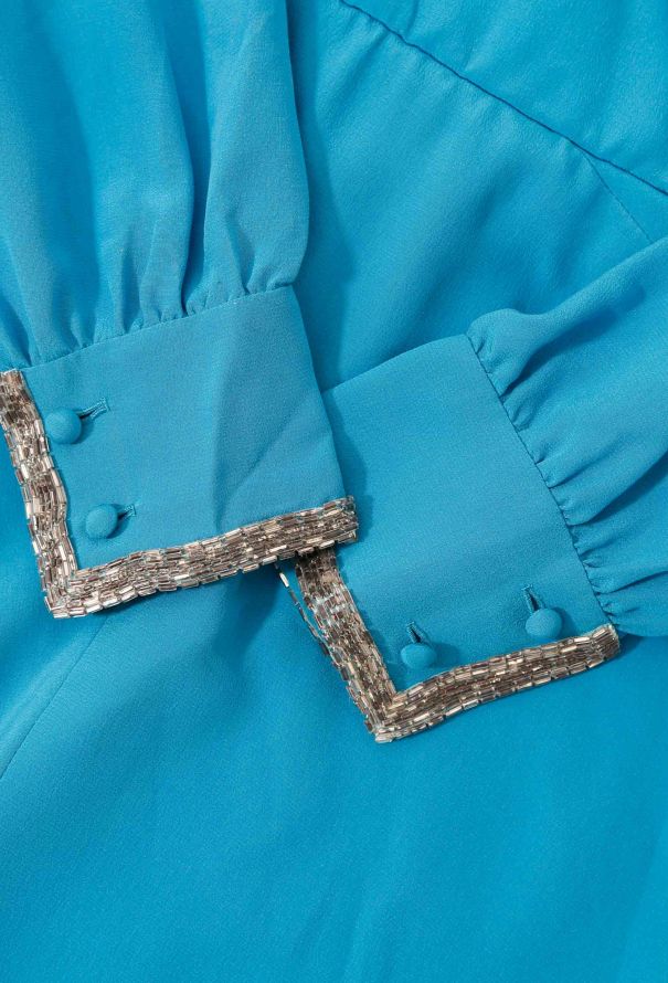 Chanel 70s Couture Embellished Dress - 6
