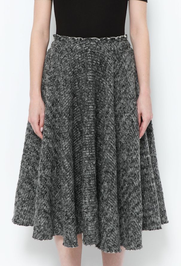 Comme des Garçons Flared Wool Knit Skirt - 2