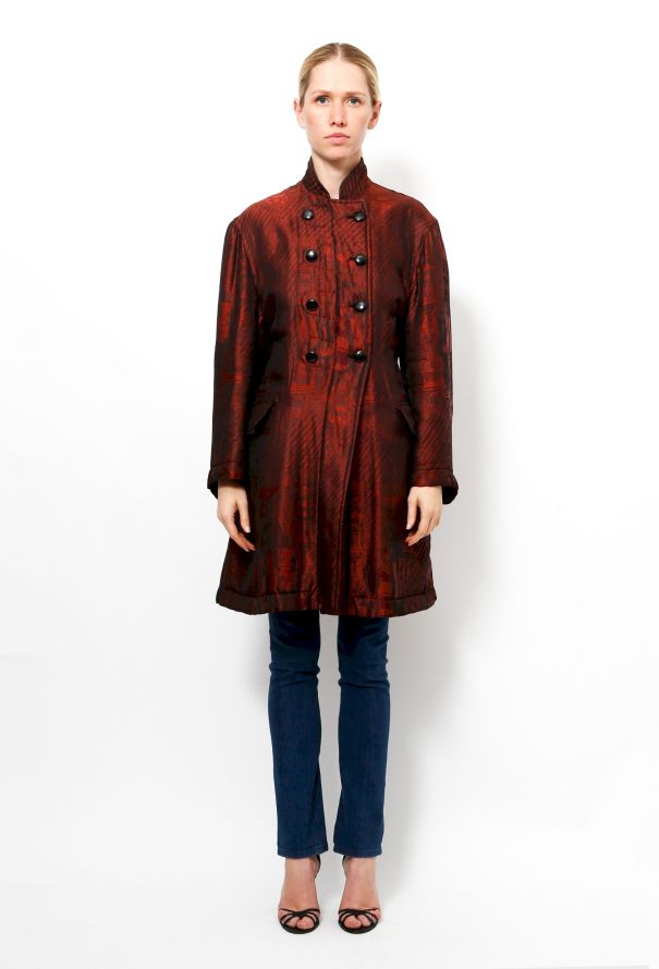 Jean Paul Gaultier 80's Reversable Silk Coat - 1