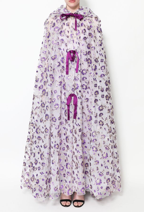 Rodarte S/S 2019 Iridescent Tulle Cape - 5