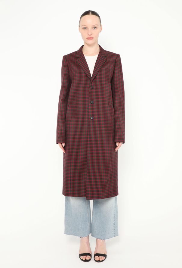 Balenciaga Pre-Fall 2018 Tartan Coat - 4