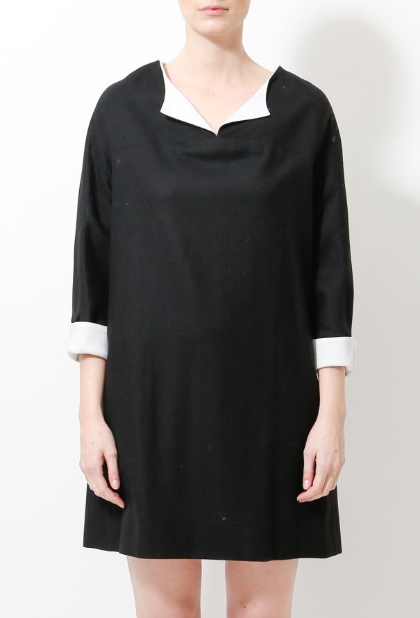Balenciaga 2007 Bicolor Trim Dress - 2