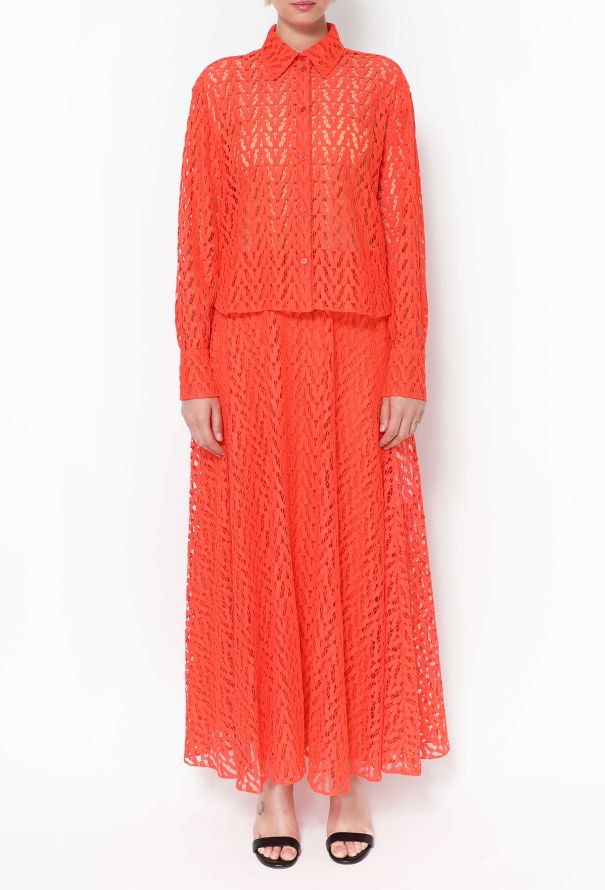 Valentino 2021 Monogram Lace Ensemble - 3