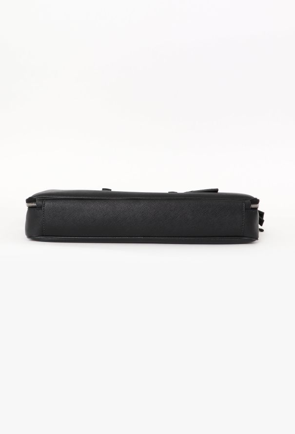 Prada Black Saffiano Briefcase - 7