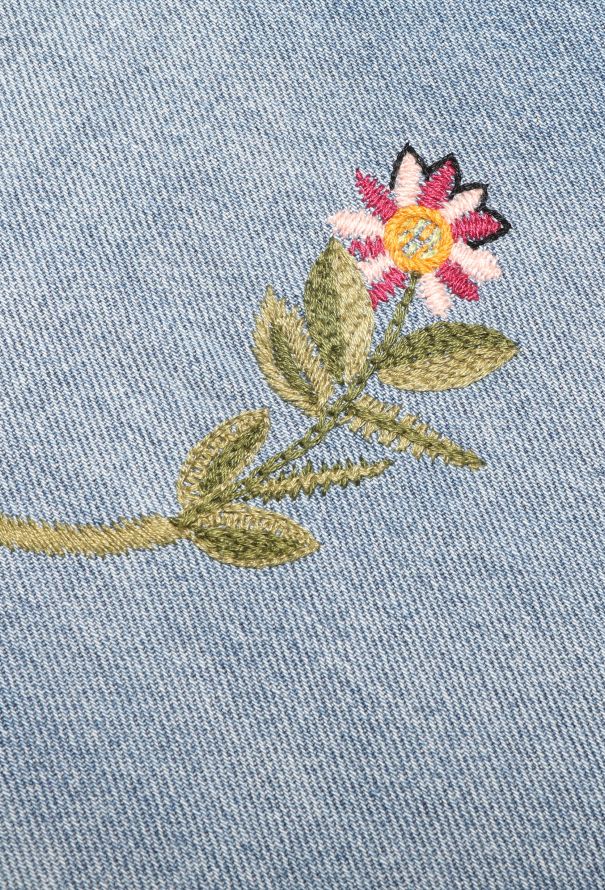 Gucci Pre-Fall 2016 Embroidered Flared Jeans - 9