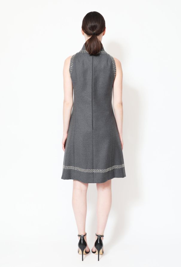 Geoffrey Beene '60s Embellished Trim Shift Dress - 4