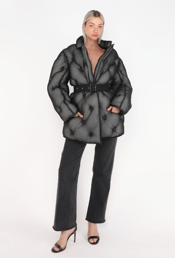 Maison Margiela Belted Organza Duvet Jacket, F/W 2019 - 1