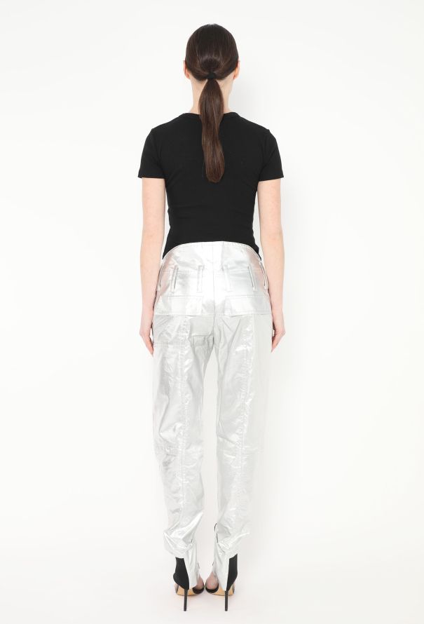 Paco Rabanne S/S 2014 Metallic Zipper Pants - 6