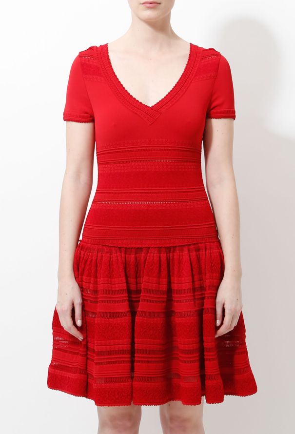 Alaïa Textured Ruffled Dress - 3