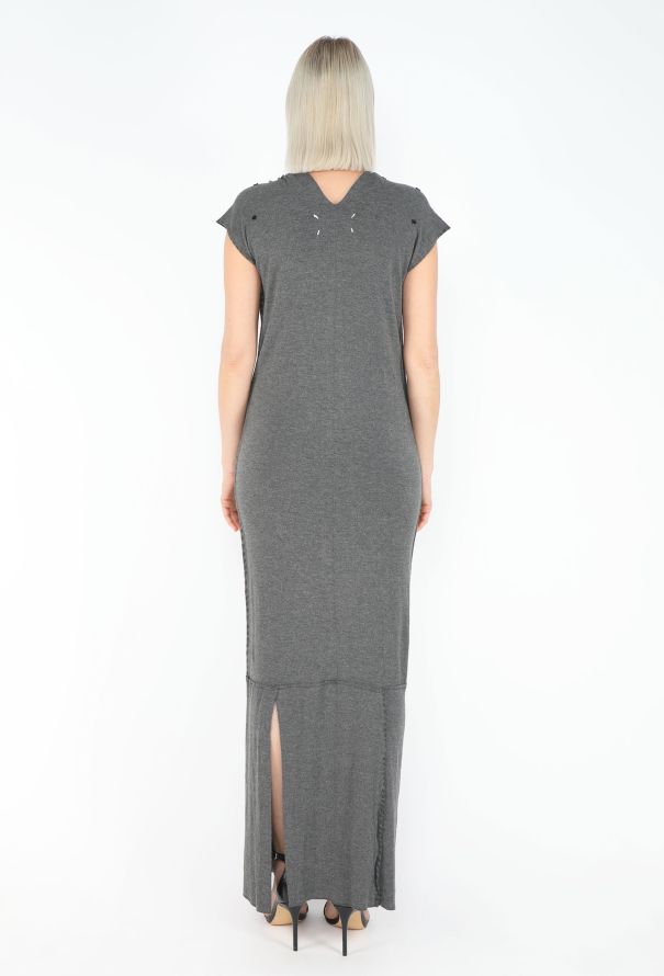Maison Margiela S/S 1999 Plunging Panelled Jersey Dress - 5
