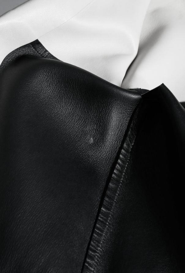 Céline Contrast Leather Coat - 5