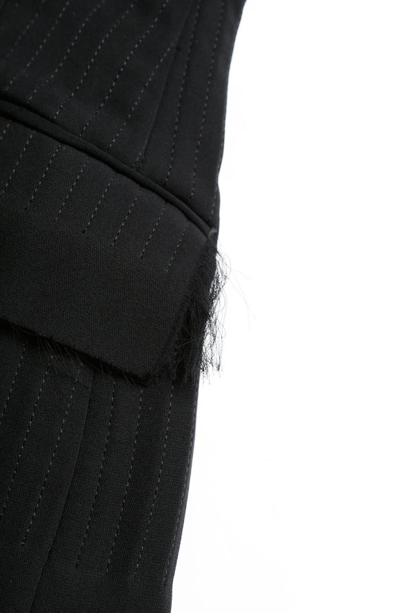 Saint Laurent Tom Ford Frayed Trim Silk Jacket - 7