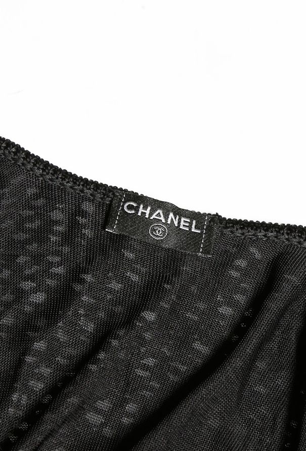 Chanel Crochet Overlay 'CC' Dress - 4