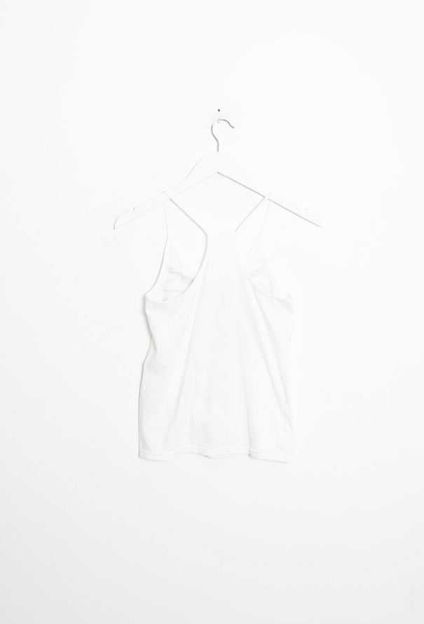 Balenciaga 2006 Graphic Cotton Halter Tank - 6
