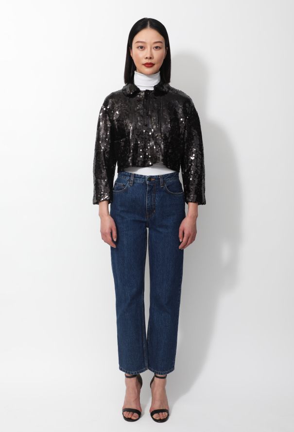 Comme des Garçons Sequined Cropped Jacket - 2