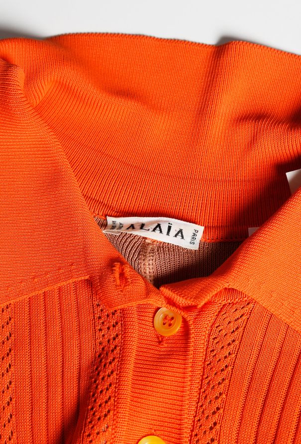 Alaïa 90s Ribbed Polo Dress - 4