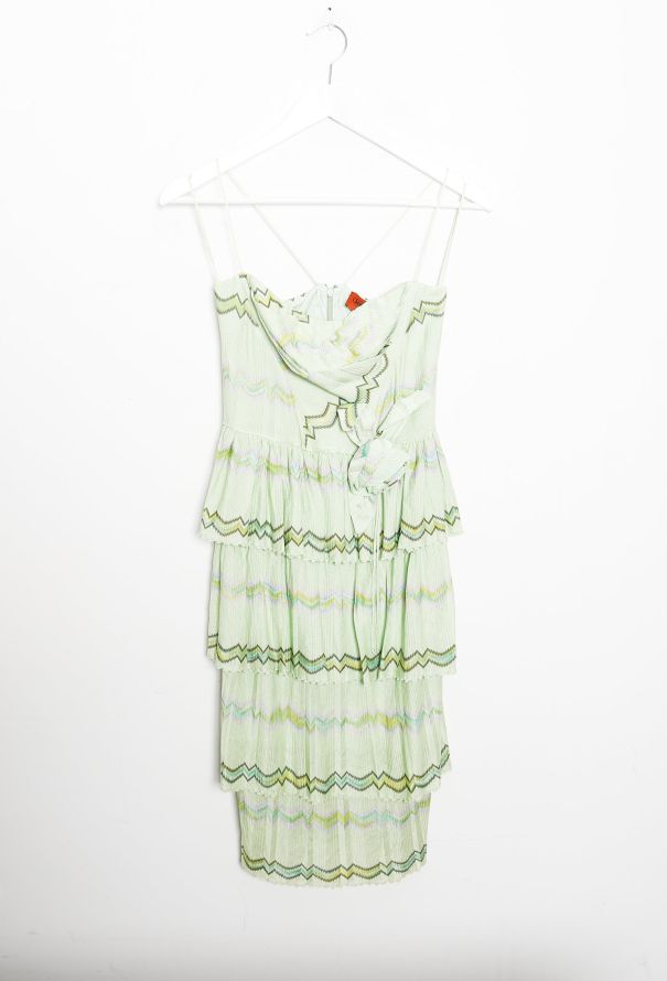 Missoni Tiered Zig Zag Knit Dress - 6