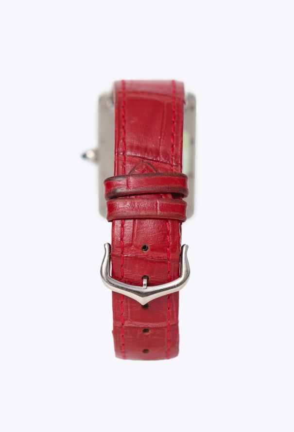 Cartier 18K White Gold Tank Louis GM Watch - 5