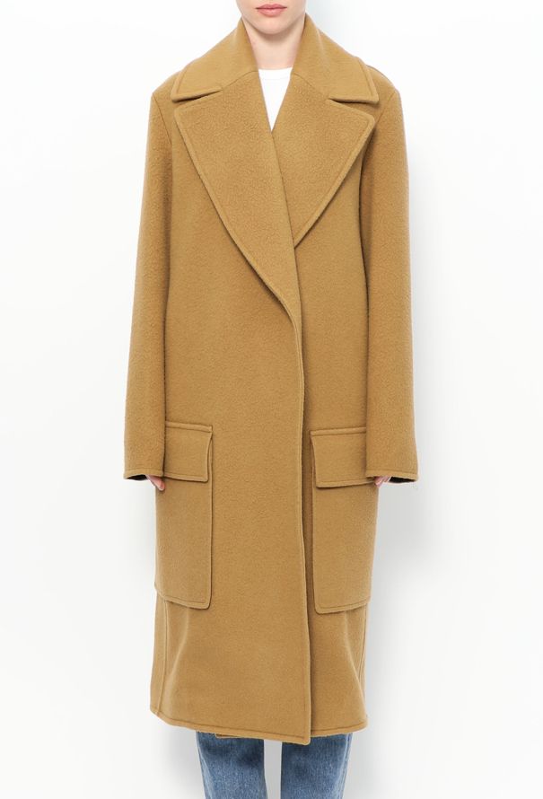 Céline Notched Camel Coat - 3