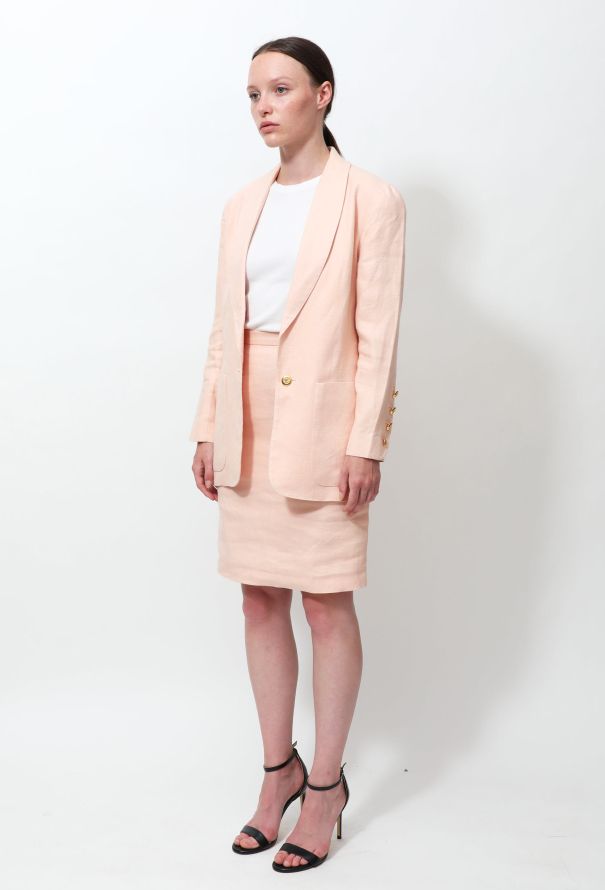 Chanel 80s Linen Ensemble - 4