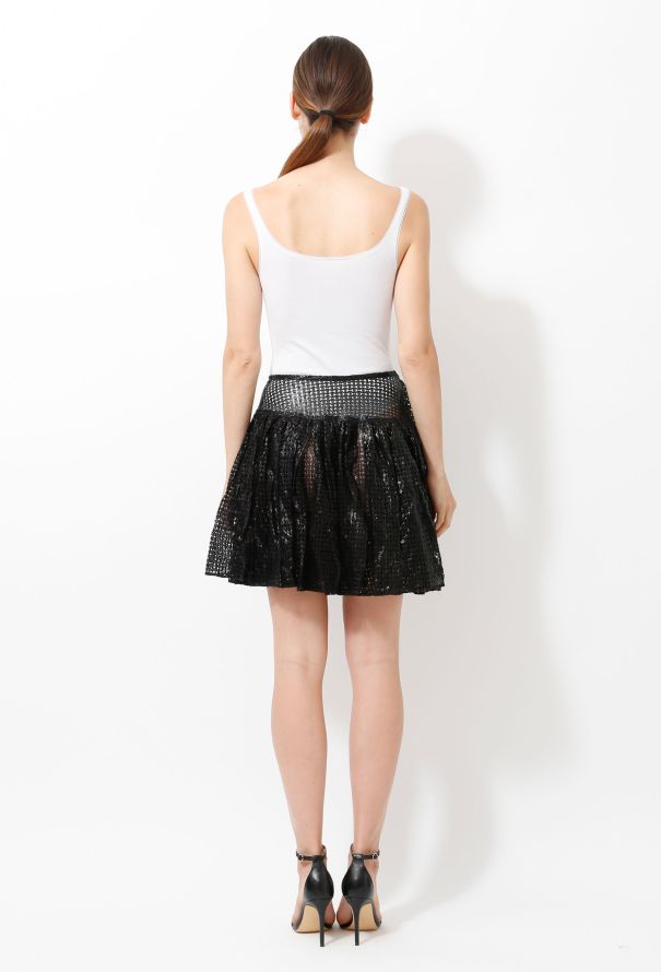 Alaïa Laser-cut Pleated Skirt - 6