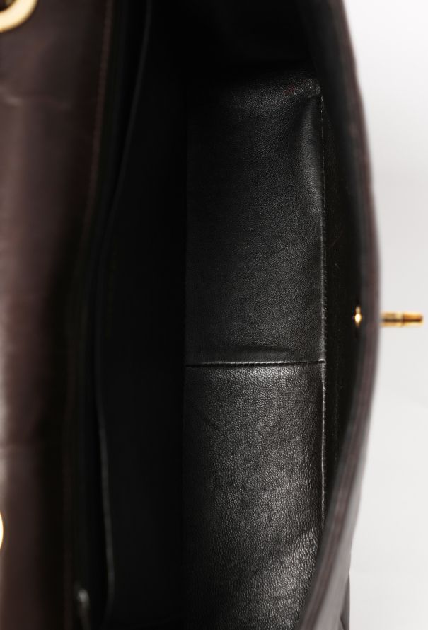 Chanel Chocolate Brown Jumbo Timeless Flap Bag - 13