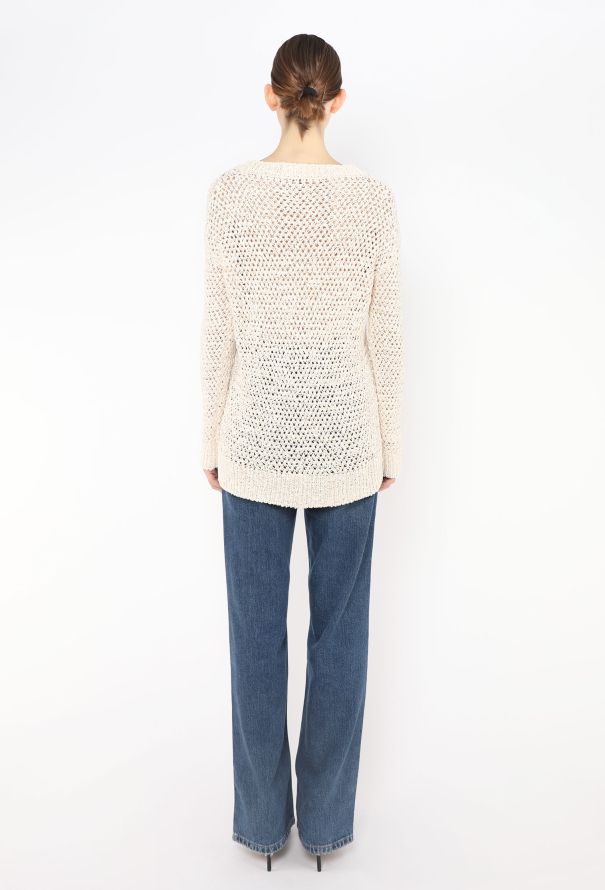 The Row Crochet Open-Knit Sweater - 4