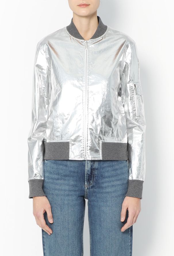 Paco Rabanne 2018 Metallic Bomber Jacket - 1