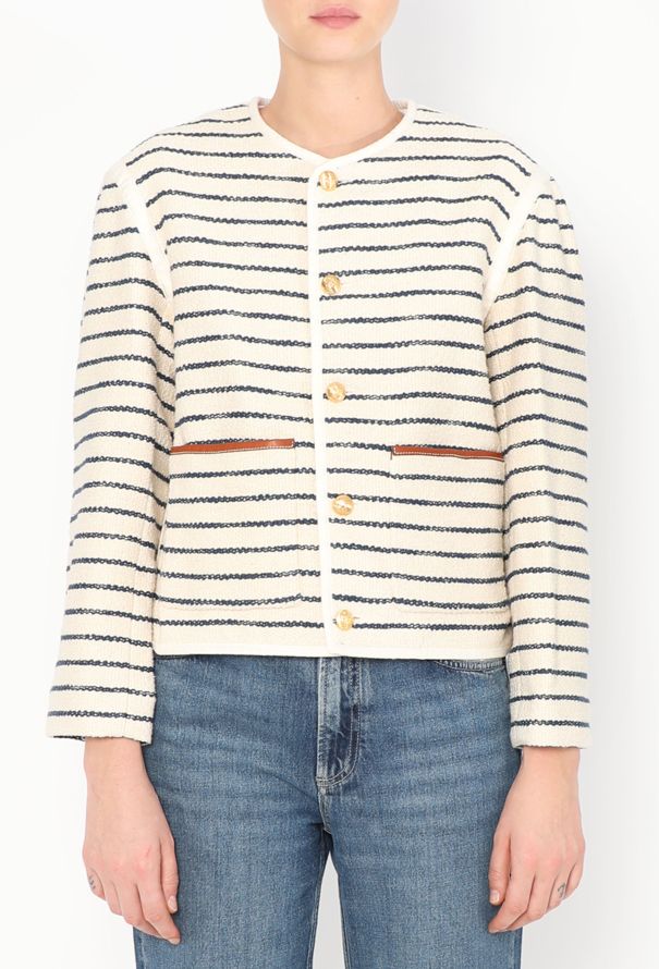 Céline 2023 Bouclé Marinière Jacket - 1