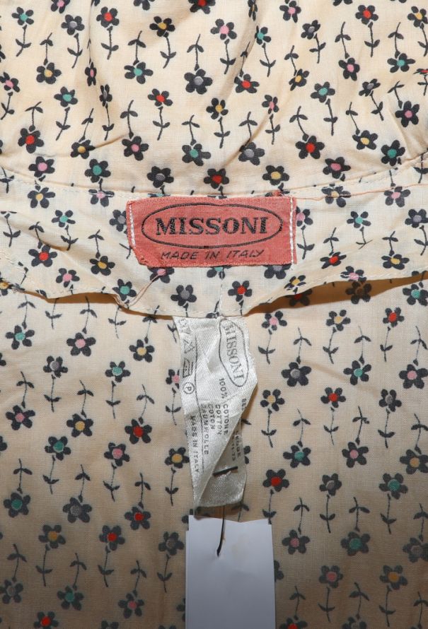 Missoni Floral Cotton Tunic, 1980s - 5