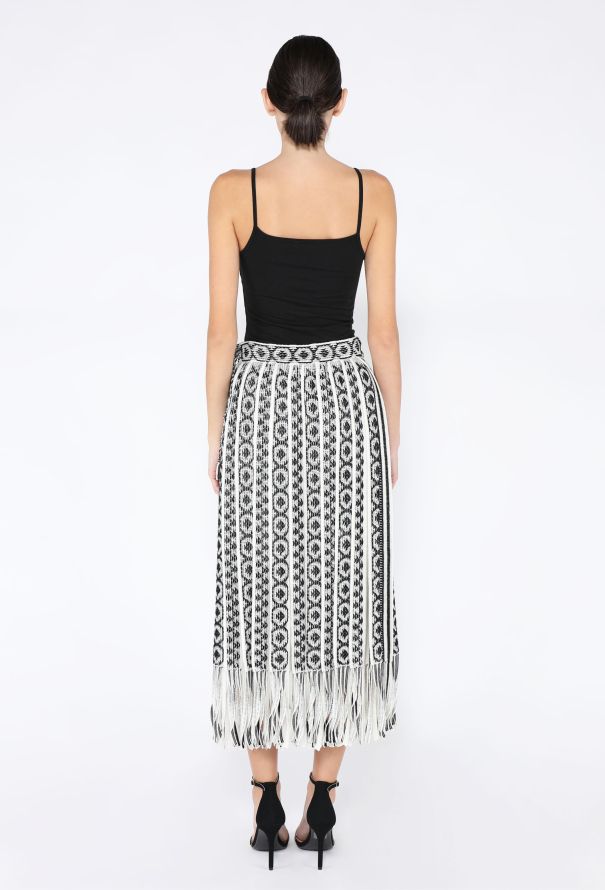 Dior Resort 2019 Linen Fringe Skirt - 5