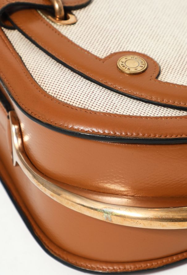 Hermès Rare Gold Smooth Grain Calfskin Passe-Guide Bag - 7