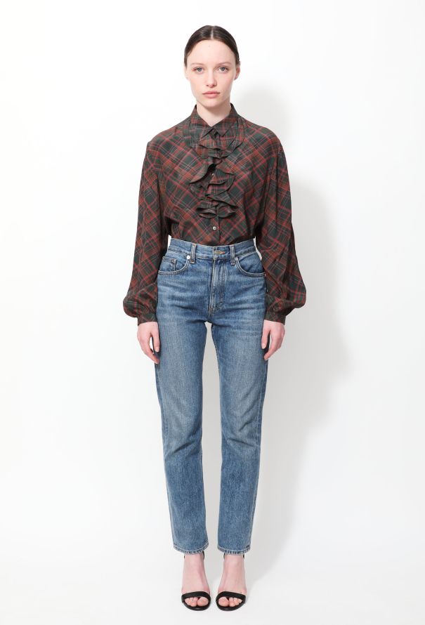 Ruffled Tricolor Blouse - 1