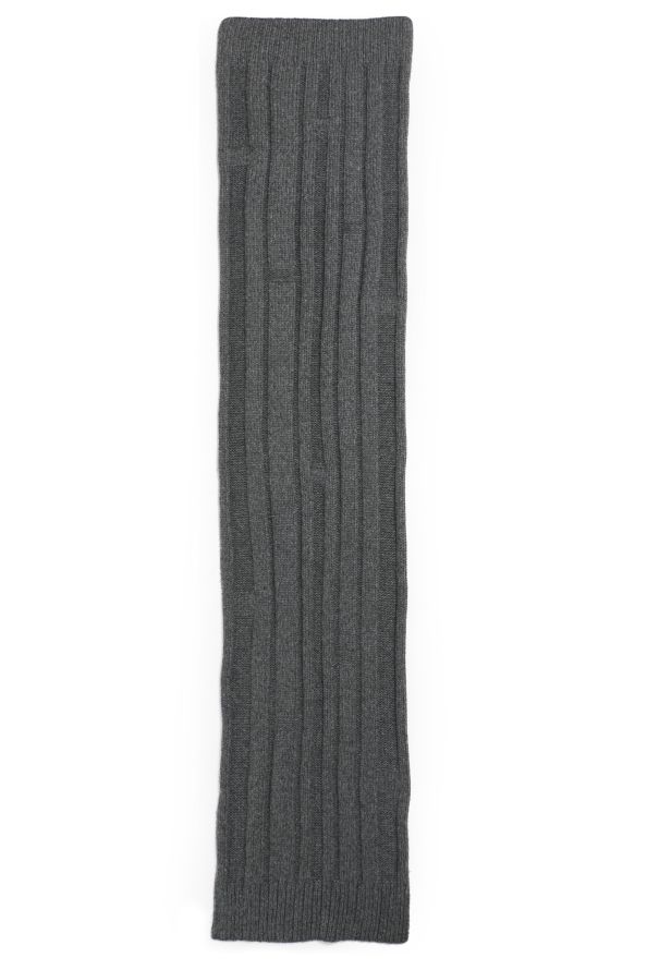 Hermès Ribbed Cashmere Knit Scarf - 3