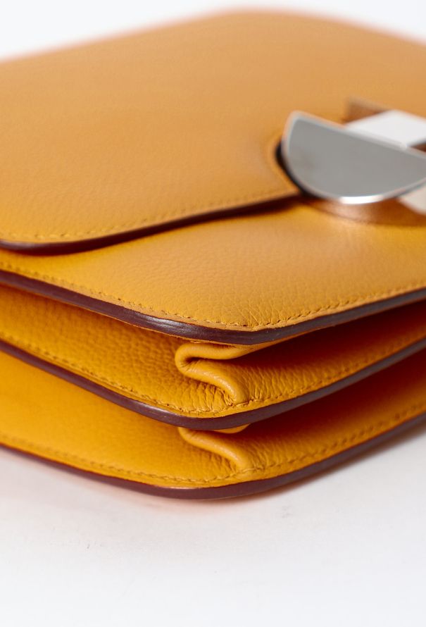 Hermès S/S 2018 Jaune Ambre Evercolor 2002 Bag - 10