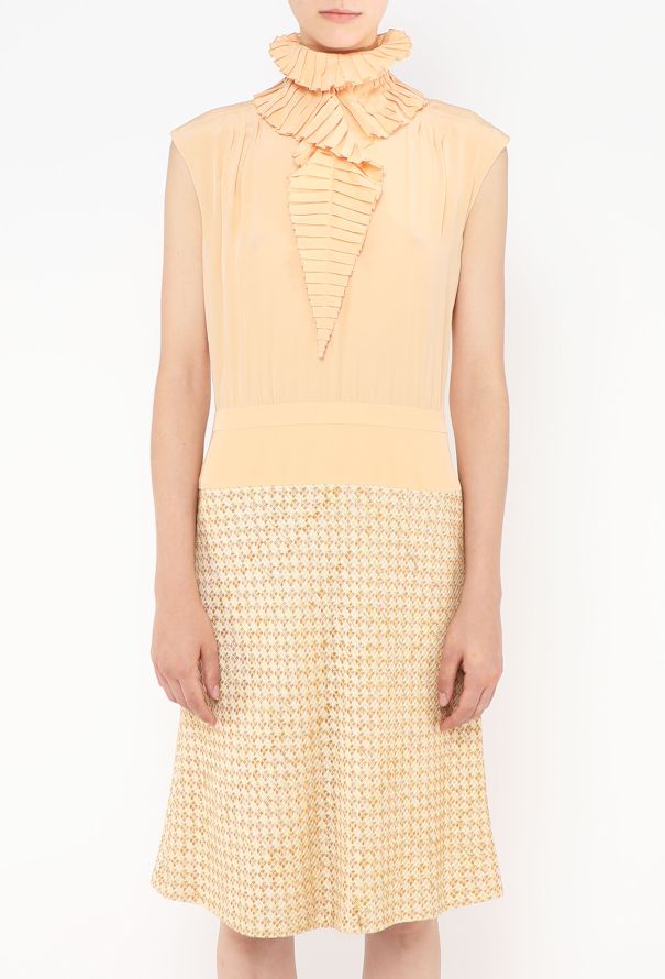 Chanel 2001 Chiffon Tweed Dress - 4