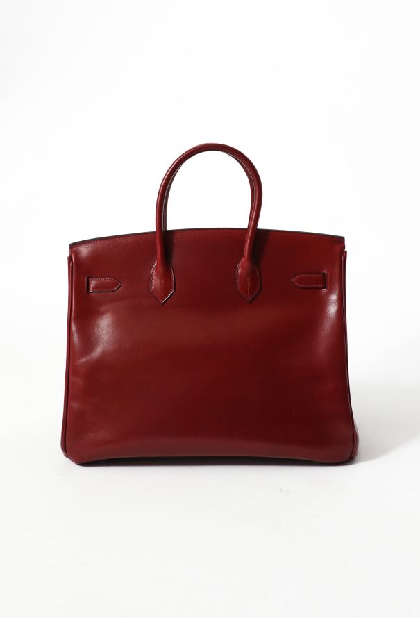 Hermès Rouge H Box Birkin 35 - 4