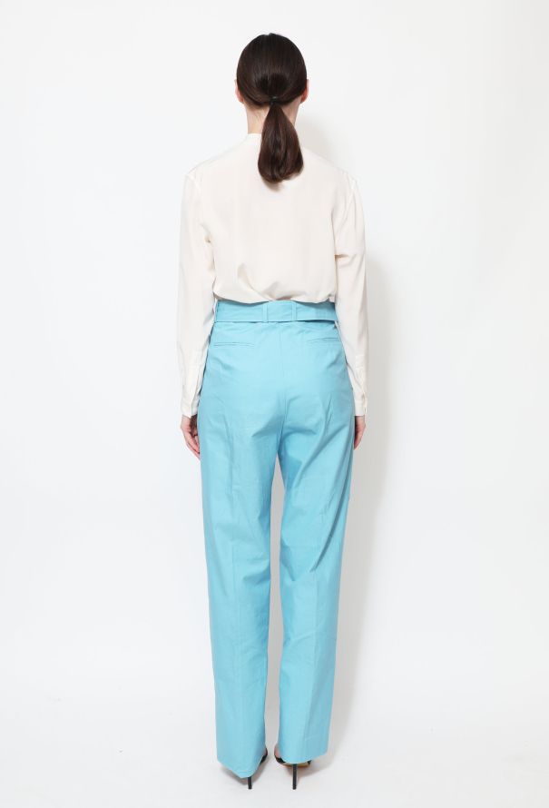 Céline Resort 2014 Belted Cotton Trousers - 5