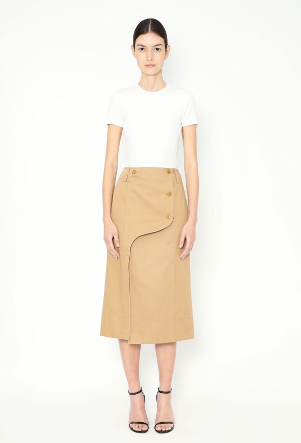 Givenchy 2019 Asymmetrical Gabardine Skirt - 1