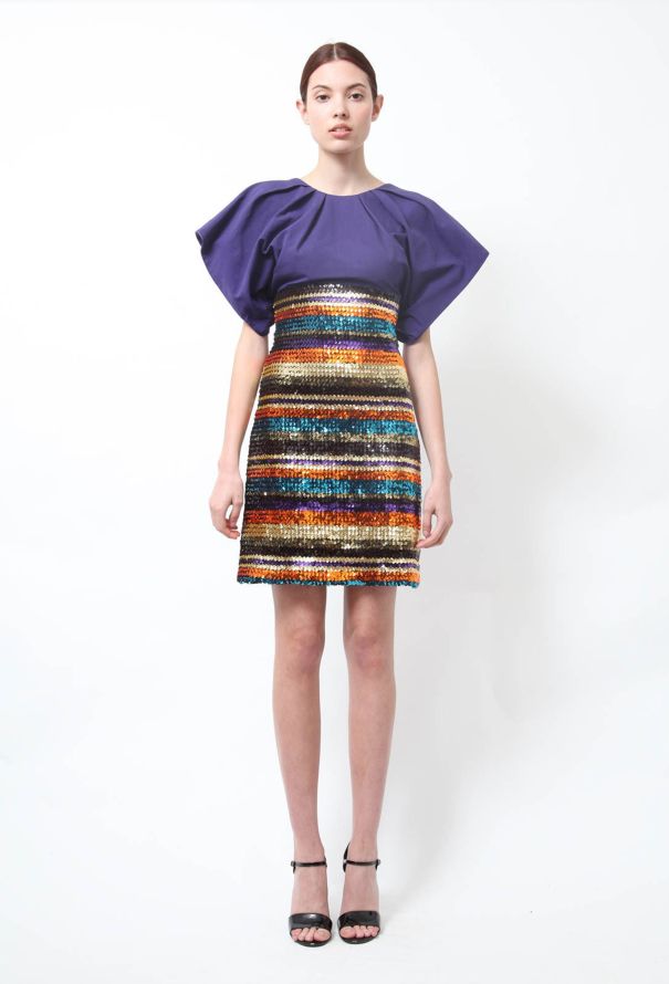 Modern Designers Kenzo Purple Sequined Dress - 1