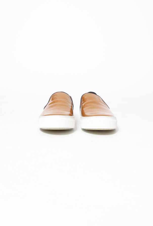 Céline 2014 Patent Slip-On Sneakers Cognac - 3