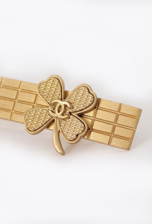 Chanel 'CC' Clover Barette - 3