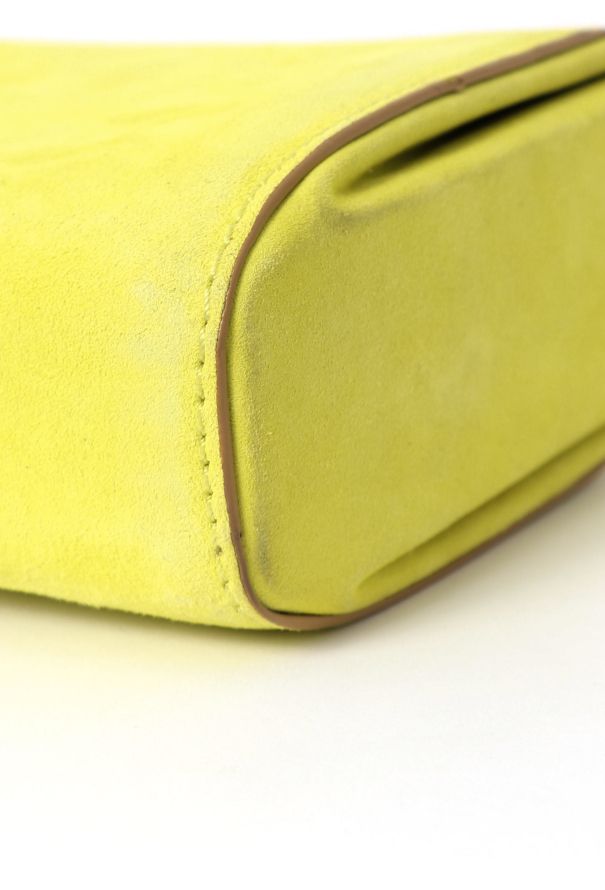 Valentino Yellow Suede Clutch - 11