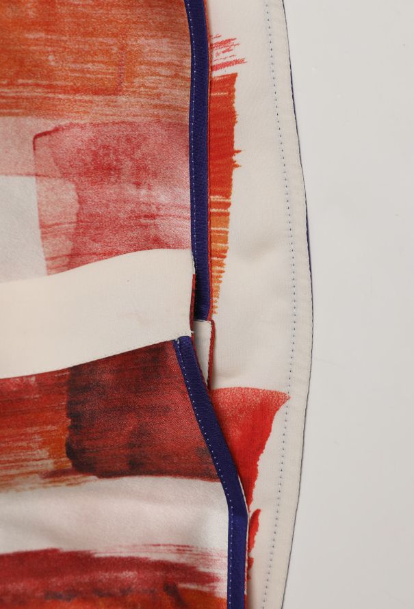 Céline S/S 2014 Printed Silk Blouse - 8