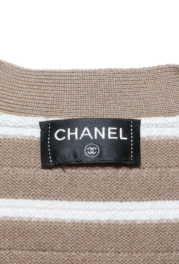 Chanel S/S 2015 Striped Cashmere Dress - 7