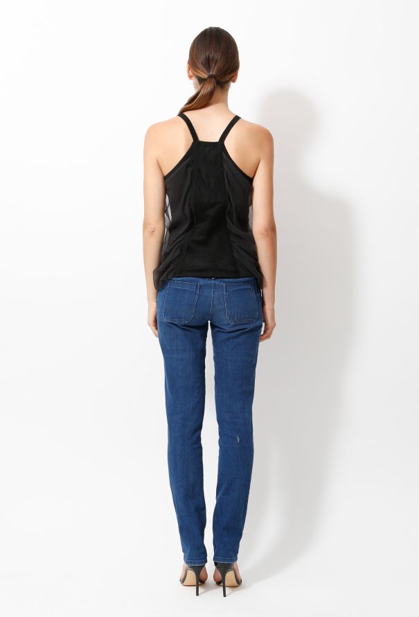 Balenciaga S/S 2010 Striped Tulle Top - 4