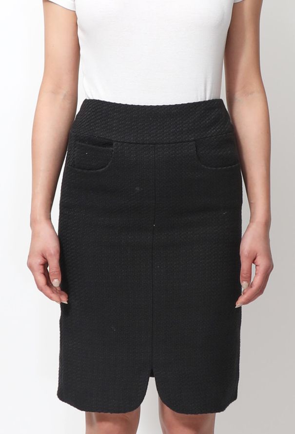 Chanel 2007 Bouclé Pencil Skirt - 2
