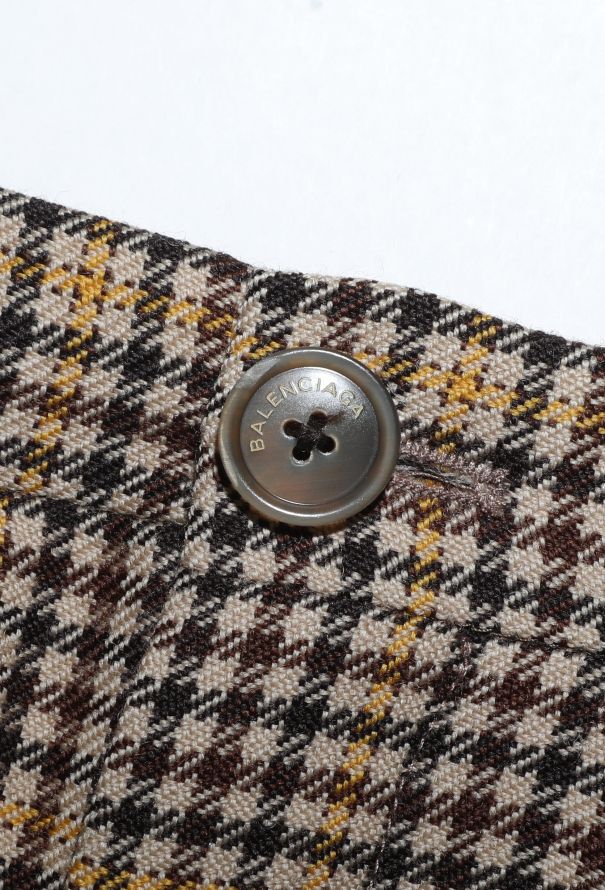 Balenciaga F/W 2016 Plaid Houndstooth Trousers - 6